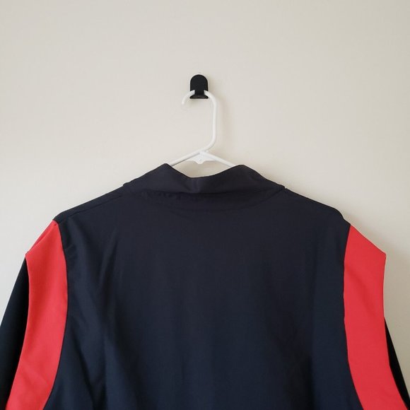 Ohio State Buckeyes 1/4 Zip On Field Jacket Mens Large Black Red Nike NCAA NWT - Picture 5 of 15